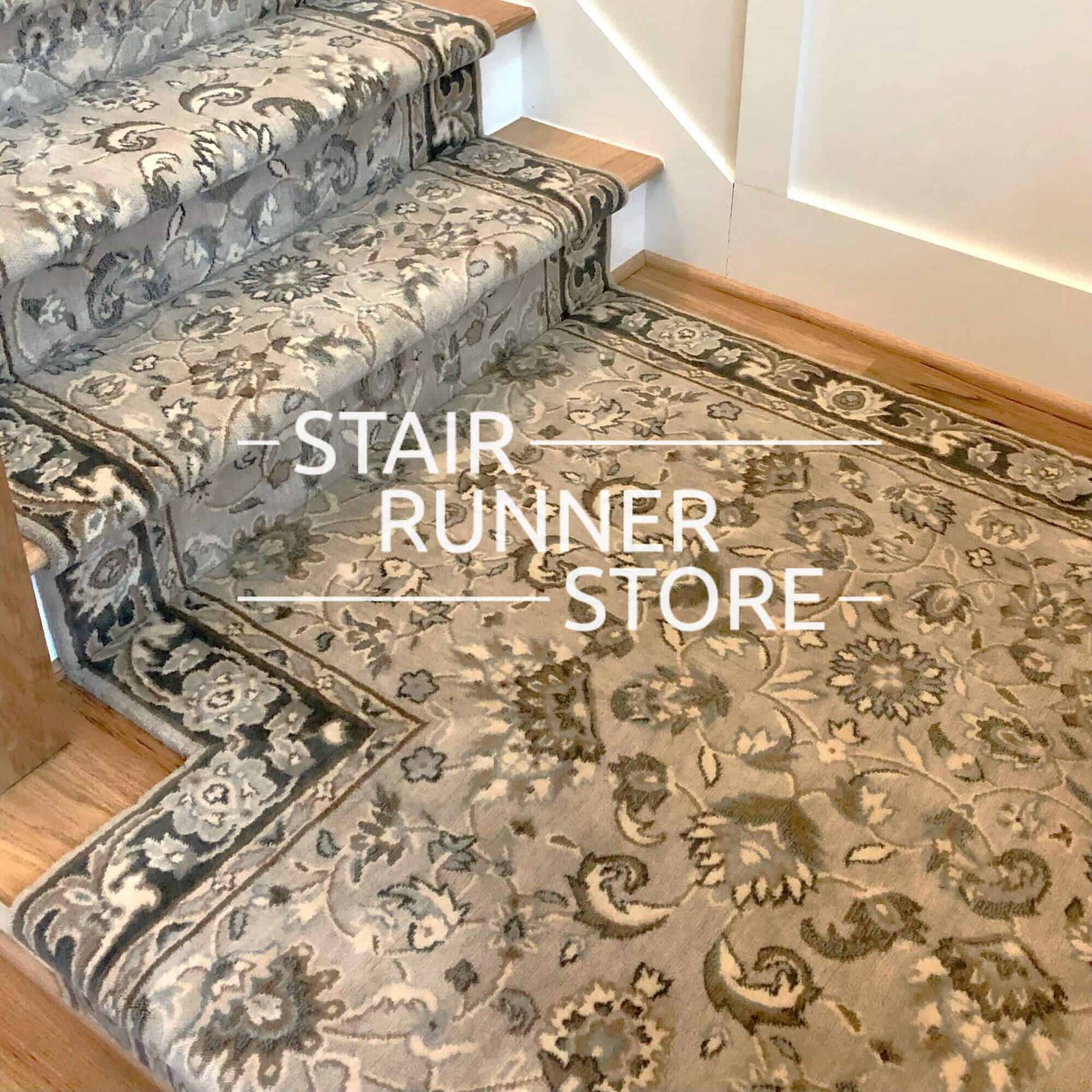 https://www.stairrunnerstore.com/wp-content/uploads/2023/06/Kashan-Elite-Mist-Custom-Stair-Runner-Landing.jpeg